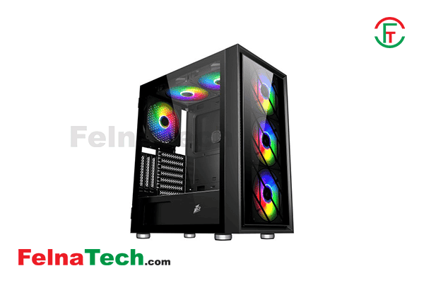 1STPLAYER AR-7G Mesh AR series ATX Gaming Case (With 6 Argb Fan)