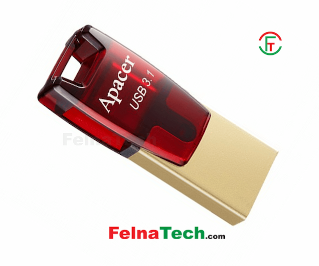 Apacer AH180 32GB USB 3.1 Type-C OTG Pen Drive