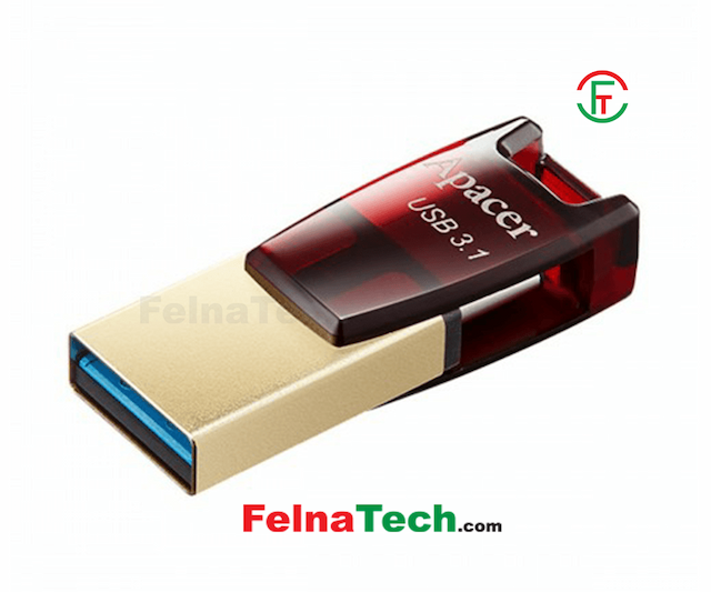 Apacer AH180 64GB USB 3.1 Type-C OTG Pen Drive