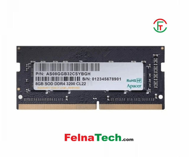 APACER 8GB DDR4 3200MHz SO-DIMM laptop RAM