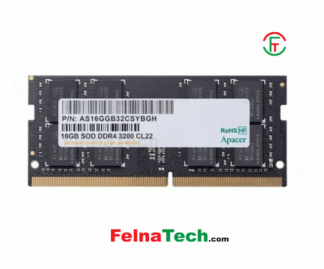 Apacer 16GB 3200MHz DDR4 SODIMM Laptop RAM