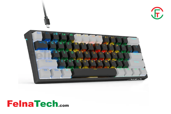 AULA F3261 Type-C Hot Swappable RGB Blue Switch Mechanical Gaming Keyboard