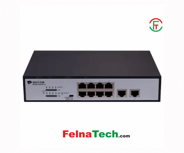 BDCOM S1510-8P 8 Port Gigabit PoE Unmanaged Switch