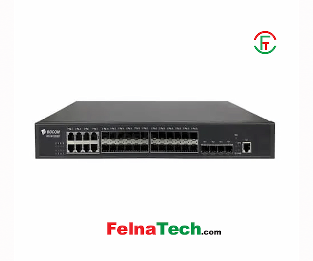 BDCOM S2928EF-2AC 24-Port SFP 3-Layer 1U-Rackmount Switch