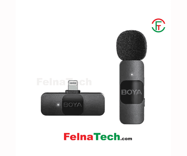 BOYA BY-V1 Ultracompact 2.4GHz Wireless Microphone System for iOS Device