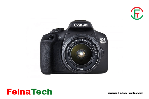 Canon EOS 2000D 24.1MP Full HD Wi-Fi DSLR Camera With EF-S 18-55mm f/3.5-5.6 III Lens