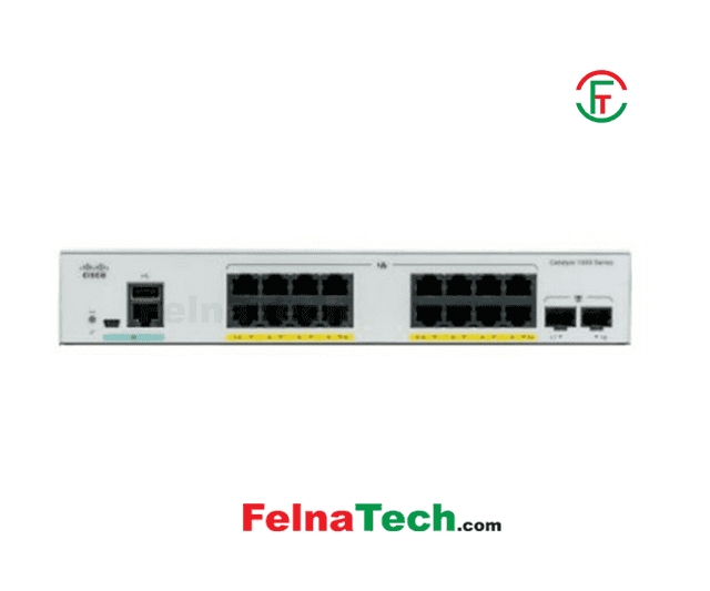 Cisco Catalyst C1000-16P-2G-L 16-Port PoE Ethernet Managed