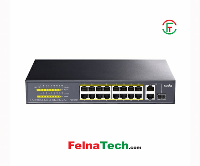 Cudy FS1018PS1 16 Port PoE+ Unmanaged Switch