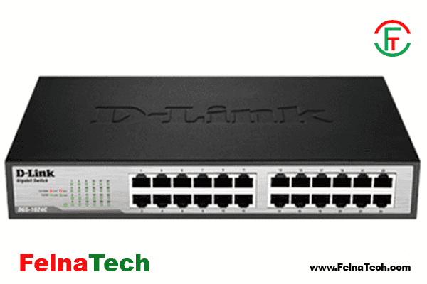 D-Link DGS-1024C 24-Port 10/100/1000Base Unmanaged Switch