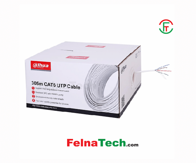 Dahua DH-PFM920I-6UN-C-V2 CAT6 305 Meter UTP Cable Full Box