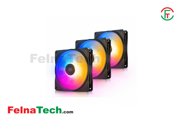 Deepcool RF120 FS 120mm LED Case Fan 3-in-1 Pack