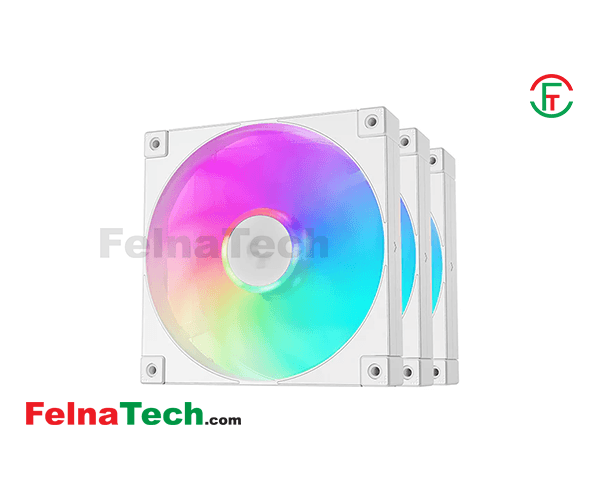 Deepcool FD14 ARGB WH 3 IN 1 3xFAN White Casing Cooling Fan