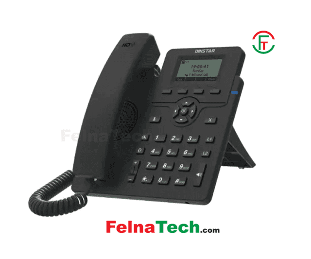 DINSTAR C60SP Entry Level IP Phone with POE & With Adapter