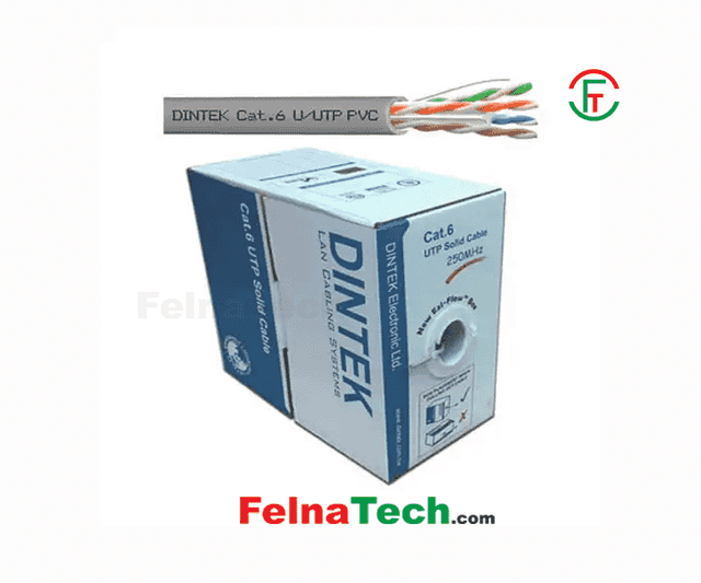 Dintek 1101-04004CH 305 Meter Cat6 23AWG UTP Solid Cable