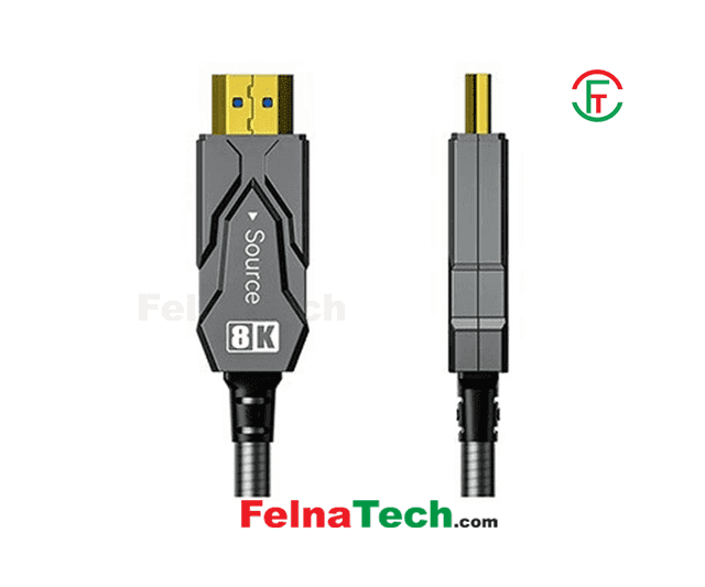 Dtech DT-HF8005KF 8K 5-Meter Optical Fiber Male to Male HDMI Cable with Waterproof