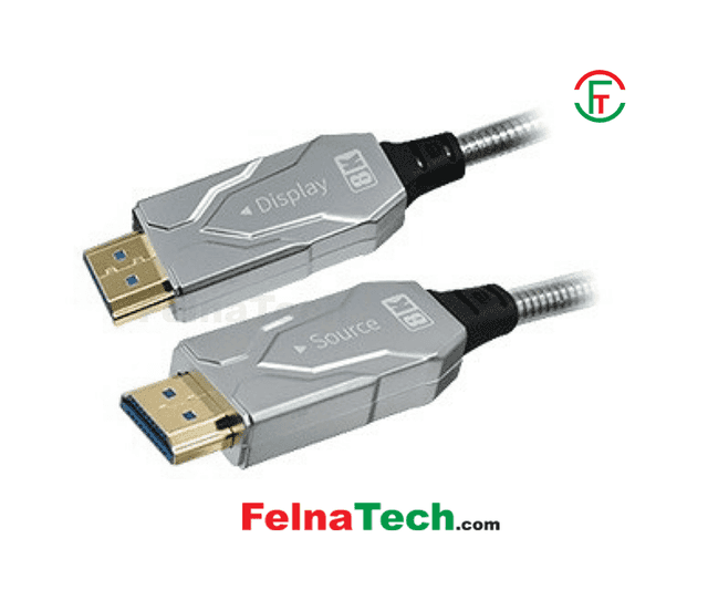 Dtech DT-HF8030K 8K 30M HDMI to HDMI Armor Fiber Optic Cable