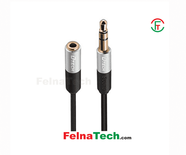 Dtech DT-T0218 2M M to F Stereo Audio Extension Cable