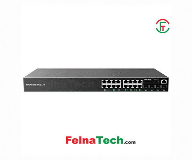 Grandstream GWN7802P 16 Port Gigabit Layer 2+ Managed PoE Network Switch