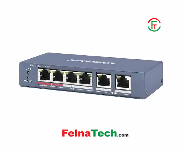 Hikvision DS-3E0106MP-E/M 6 Port Unmanaged PoE Switch