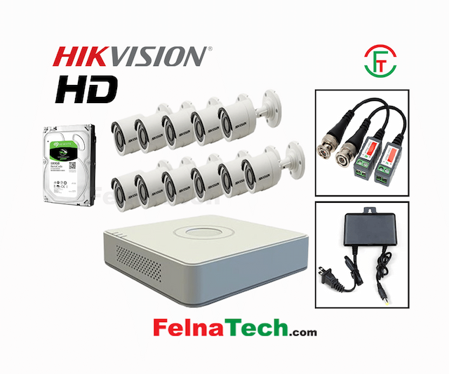 HIKVISION 12 Camera HD night vision security CCTV Package