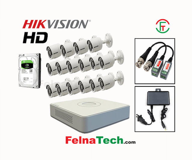 HIKVISION 16 Camera HD night vision security CCTV Package