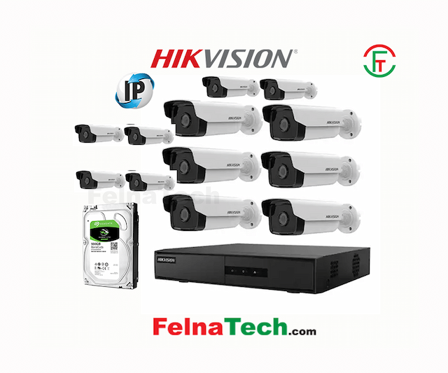 HIKVISION 12 Camera IP CCTV Package
