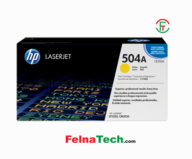 HP 504A Yellow Original LaserJet Toner Cartridge