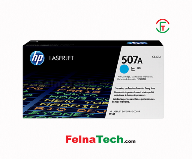 HP 507A Cyan Original LaserJet Toner Cartridge