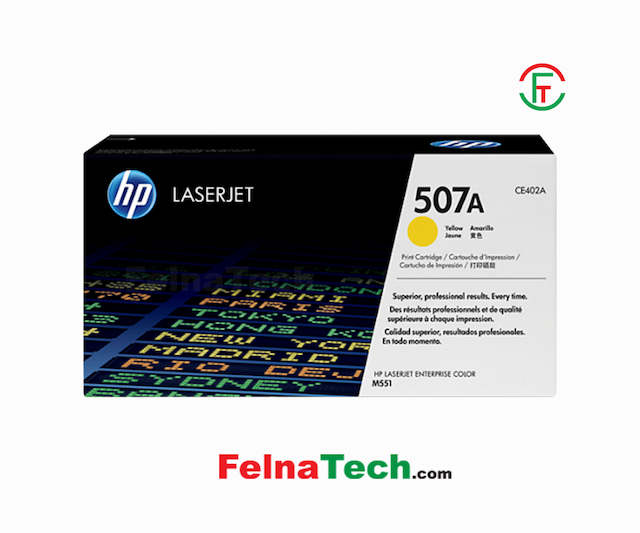 HP 507A Yellow Original LaserJet Toner Cartridge