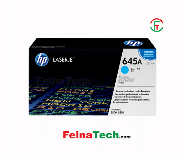 HP 645A Cyan Original LaserJet Toner Cartridge