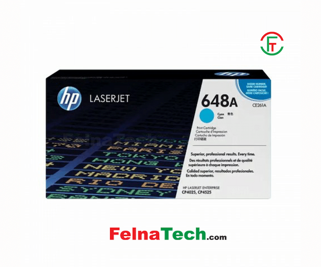 HP 648A Cyan Original LaserJet Toner Cartridge