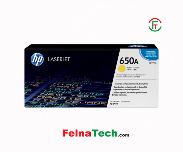 HP 650A Yellow Original LaserJet Toner