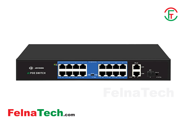 Jovision JVS S19 16P 16Port PoE Network Switch