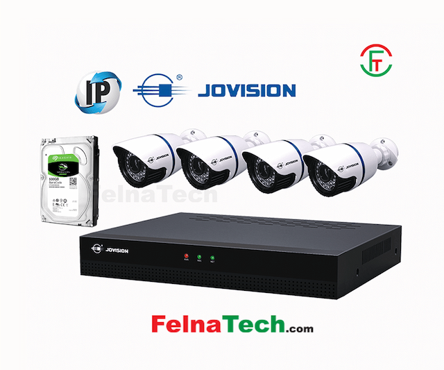 Jovision 4 Camera IP CCTV Package