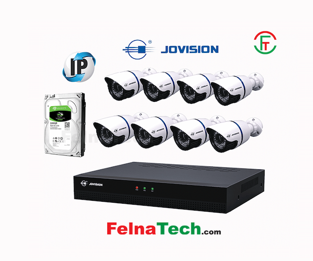 Jovision 8 Camera IP CCTV Package