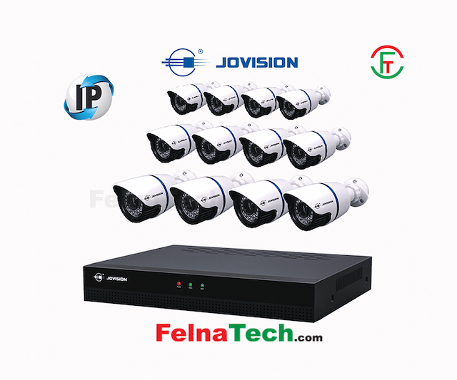 Jovision 12 Camera IP CCTV Package