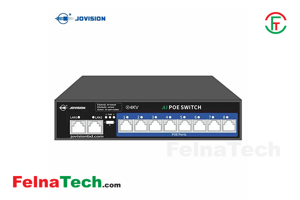 JVS-S10-8P-120W 8CH AI PoE Switch