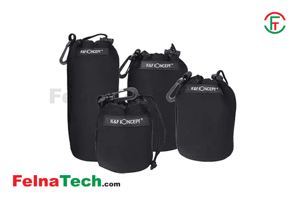 K&F Concept SKU1125 Multi Size 4 Pack Camera Lens Pouch