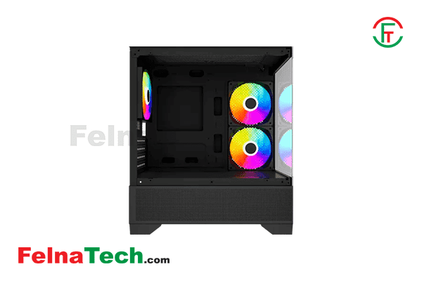 MaxGreen 350 Mid-Tower M-ATX Gaming Case With 3 ARGB Fan