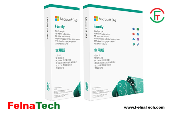 Microsoft 365 Family For 6 User (1 Year Subscription)