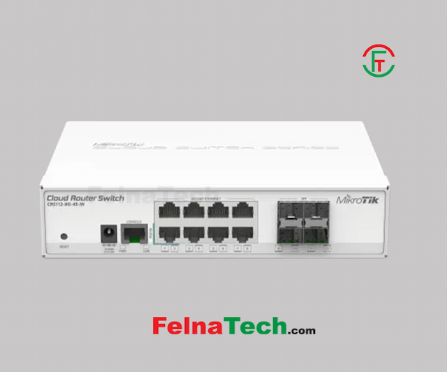 Mikrotik CRS112-8G-4S-IN 8 Port Layer 3 Gigabit Smart Switch