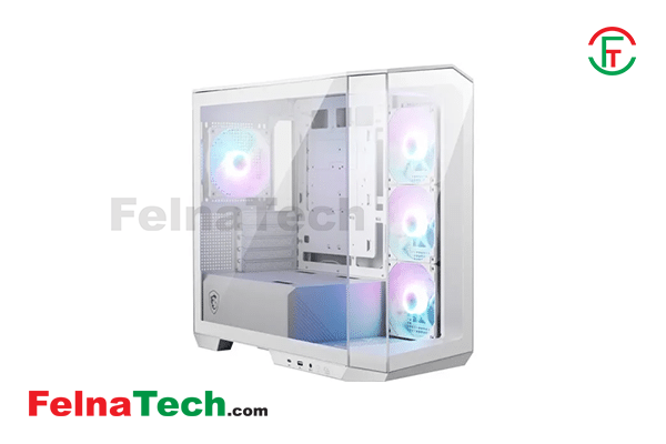 MSI MAG PANO M100R PZ White Micro-ATX Tower Gaming Case