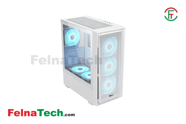 PC Power Crystal Mesh V3 WH ATX Desktop Gaming Casing