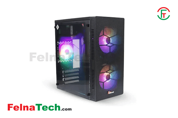 PC Power PP-X2603 BK Web Mesh mAtx Casing With Power Supply