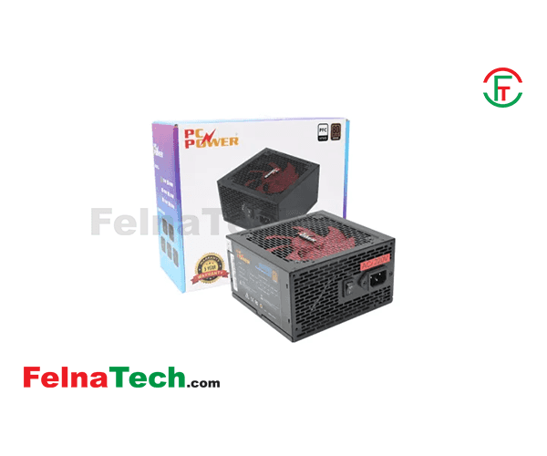 PC Power PP-450W Gaming Power Supply Black