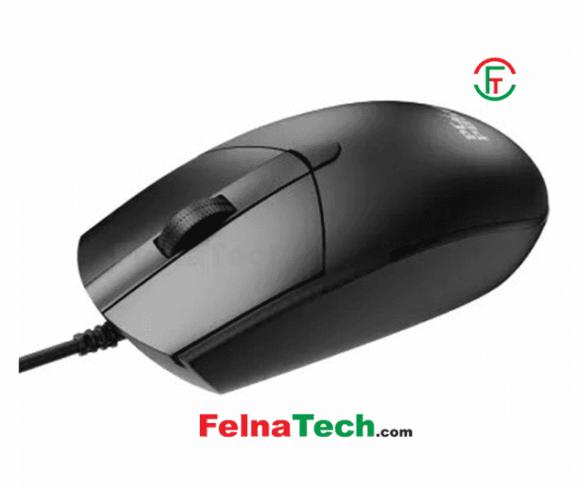 Pc Power PCM-378-4D Wired Black Mouse