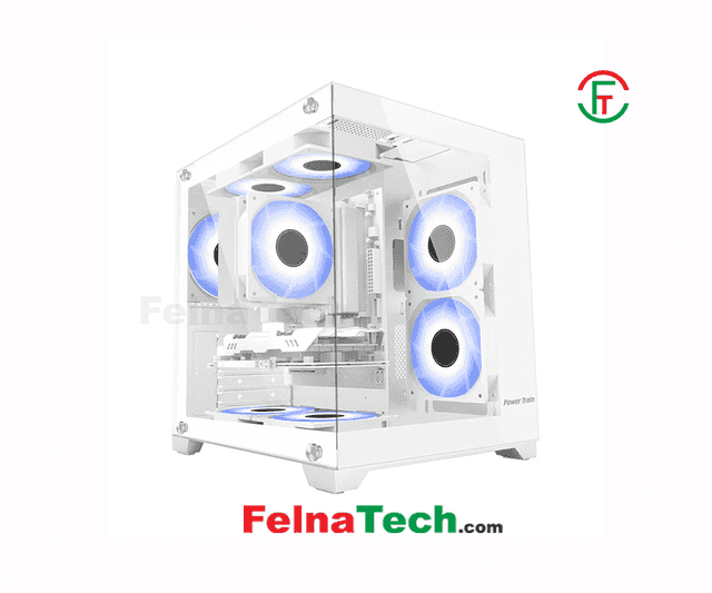 Power Train PT-G777 White ATX Gaming PC Case