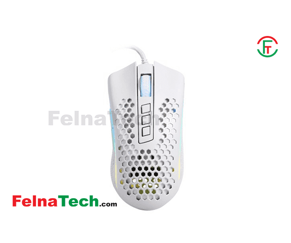 Redragon M808 Storm White Lightweight RGB Honeycomb Mouse