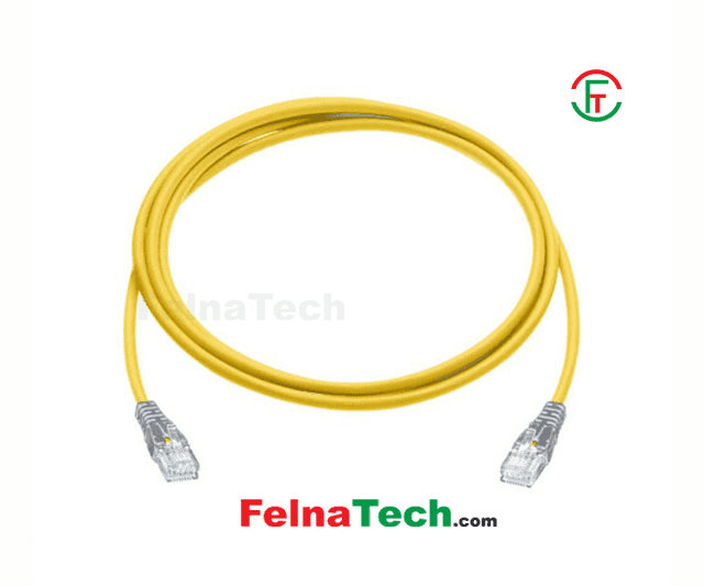 R&M CAT6 U/UTP 4P LSZH 5 Meter Yellow Patch Cord