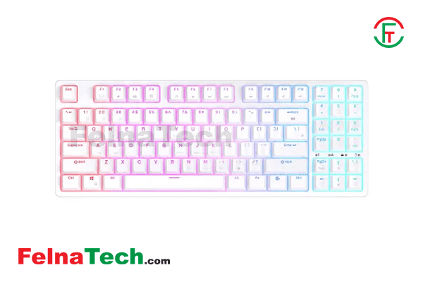 Royal Kludge RK92 Tri Mode RGB 92 Keys Hotswappable Mechanical Red Switch Gaming Keyboard